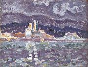 Paul Signac Study of rainstorm oil painting